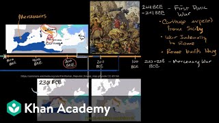 Punic Wars between Rome and Carthage  World History  Khan Academy [upl. by Ailadgim]