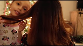 ASMR  HAIR BRUSHING ON MY MOMMY [upl. by Dario]