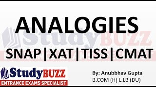 Most important analogy questions for SNAP  XAT  TISS  CMAT  MAT [upl. by Ajit]