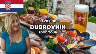 Savoring Dubrovnik Croatias Culinary Gems  Food Tour [upl. by Adina34]