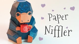 DIY Niffler papercraft paper model step by step tutorial [upl. by Calen]