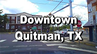 Driving Downtown Quitman TX Dash Cam [upl. by Akcirehs714]