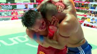 CRAZY LETHWEI HEADBUTTS  Thway Thit Aung Vs Yan Naing Aung [upl. by Andrus]