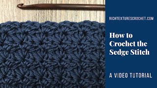 Sedge Stitch  How to Crochet [upl. by Wolfie610]