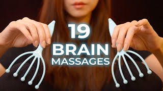 ASMR 19 Brain Melting Massage Triggers No Talking [upl. by Annamarie]