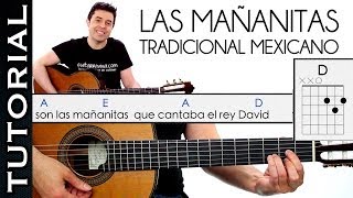 Como Tocar las Mañanitas Muy Fácil acordes RANCHERA GUITARRA principiantes Mariachi [upl. by Toille]