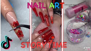 NAIL STORYTIME TIKTOKS that SPILL all the TEA💅🏽🤭 [upl. by Hoem]