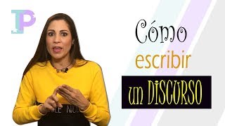 Cómo escribir un DISCURSO [upl. by Webber29]