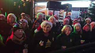 WHAT CHRISTMAS MEANS TO ME Rock Choir at Birkdale Lights Switch On 1st December 2024 [upl. by Alahc]