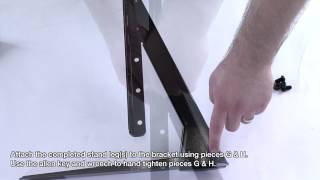 How to TV Stand  Build for Universal Table Top TV StandBase for 37quot  70quot FlatScreen TVs [upl. by Dam]