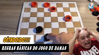 REGRAS BÁSICAS DO JOGO DE DAMAS [upl. by Pardner757]