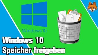 Windows 10 Speicherplatz freigeben und bereinigen  Anleitung 💻✅ [upl. by Toni]