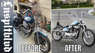 Building a Sportster Chopper in 12 minutes [upl. by Iat]