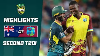 Australia v West Indies 202324  Second T20I [upl. by Bibbie]