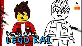 How To Draw Kai  Ninja Kai  The LEGO Ninjago Movie [upl. by Annissa576]