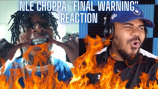 NLE Choppa  Final Warning Official Video REACTION [upl. by Ul624]