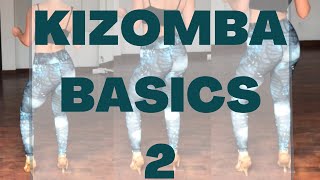 Kizomba Basics 2  Basic Steps and Body Action  Practice Routine [upl. by Anyat]