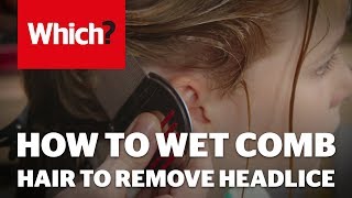 How to wet comb hair to remove headlice [upl. by Cowley]