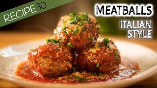 Secret to Juicy Italian Style Meatballs [upl. by Ahtimat]