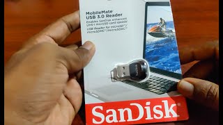 Sandisk USB 30 Card Reader  Unbox review [upl. by Lindahl4]