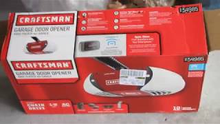 Replacing Garage Door Opener Craftsman Unit [upl. by Ahsekim]