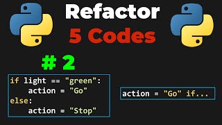 REFACTOR THESE 5 PYTHON CODES [upl. by Eninahpets]