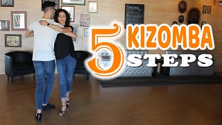 🔥 5 Basic Kizomba Dance Steps in Less than 1 Minute  Just for You💃 [upl. by Llirred]