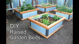 Beautiful DIY Raised Garden Beds in 3 MIN  How to Build [upl. by Yerot]