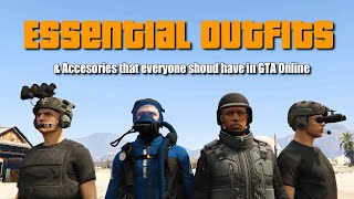 GTA V Online Essential outfits amp Accessories that everyone should have [upl. by Ahiel]