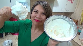 Crema Extra Firme y estable Chantilly  Parte 3  Silvana Cocina [upl. by Yelkcub639]