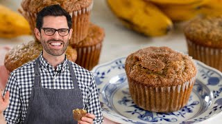 AMAZING Banana Muffin Recipe [upl. by Burrell771]