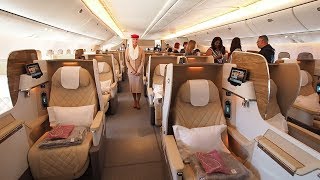 Boeing 777200LR Business Class Tour  Emirates Airline [upl. by Riane272]