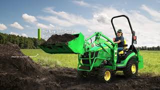 Mechanical SelfLeveling Loader Option  John Deere Compact Utility Tractors [upl. by Maurer]