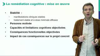 Principes et obejctifs de la remédiation cognitive [upl. by Lahtnero]