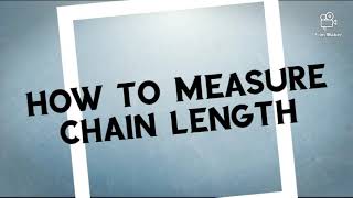 how to measure chainnecklace length [upl. by Fatsug]