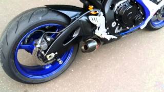 Suzuki GSXR K6 600 Akrapovic slip on exhaust [upl. by Rieger]