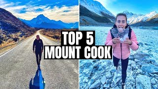 MT Cook NZ  Top 5 THINGS TO DO mount cook NZ [upl. by Alrak241]