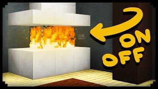 ✔ Minecraft How to make a Working Fireplace [upl. by Mukerji]