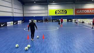 31 Attacking Futsal Training Shooting And Finishing [upl. by Artimid]