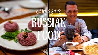 WHAT THEY EAT IN RUSSIA  DELICIOUS Moscow Food Tour [upl. by Absalom]