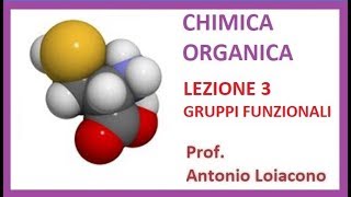 CHIMICA ORGANICA  Lezione 3  Gruppi Funzionali [upl. by Pejsach]