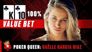 Gaëlle Garcia Diaz 🥰 Outplaying Poker Veterans ♠️ Poker Queens ♠️ PokerStars [upl. by Natal]