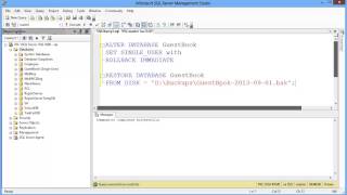 How to Restore SQL Server Database using SQL Script [upl. by Rubliw463]