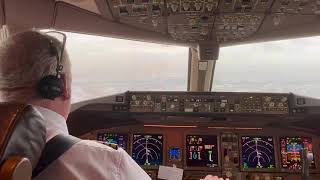 Boeing 777300ER Cockpit View Last Flight Before Retirement [upl. by Sajovich905]