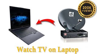 Connect Set Top Box to Laptop and watch TV in HD  NO INTERNET NEEDED [upl. by Chiang853]