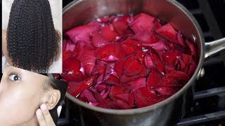 How to get to Perfect SKIN amp moisturized HAIR HOMEMADE ROSEWATER Hair Growth amp Clear Skin [upl. by Illib329]