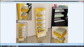 Esko Software Solutions ArtiosCAD POP Display creation [upl. by Ellednahs966]