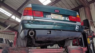 BMW E34 540i Straight Pipe [upl. by Ahselyt]