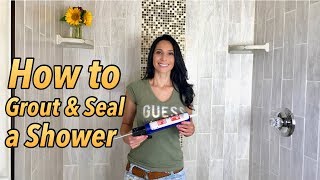 How to Grout and Seal a Shower [upl. by Ignatzia]