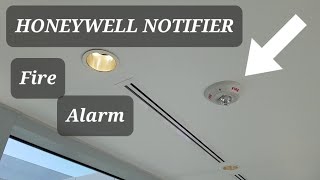 Honeywell Notifier FIRE ALARM and automated announcement [upl. by Oirramaj]